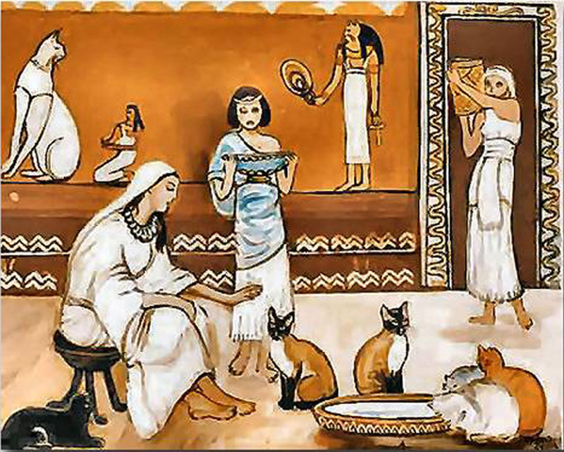 gatos en Egipto