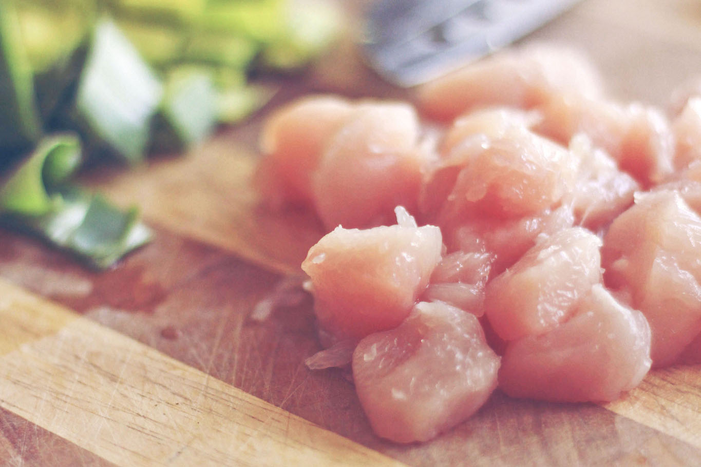 Trozos de filete de pollo