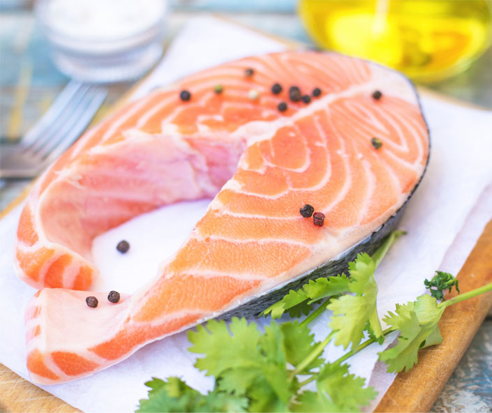 Filete de salmón con especias
