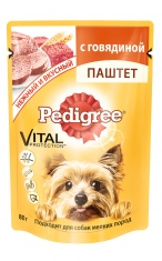 paté Pedigree para perros de razas pequeñas, húmedo