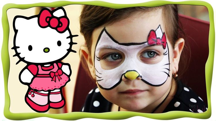 Pintura facial de Hello Kitty