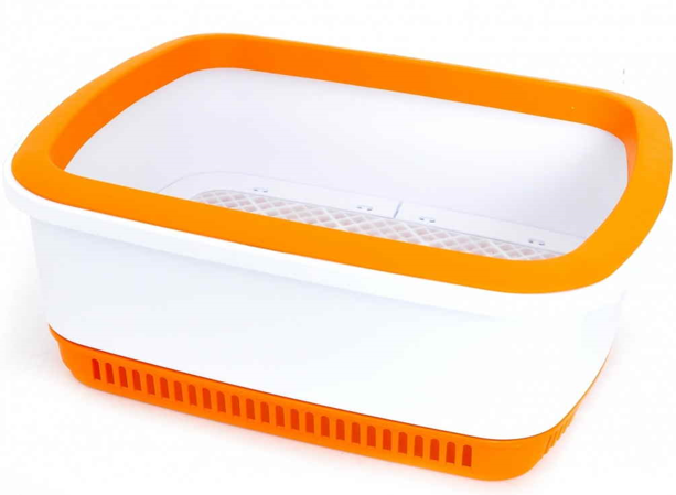 Bandeja para gatitos con ventilación