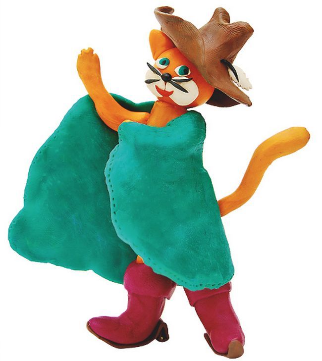 Clase magistral: gato con botas de plastilina