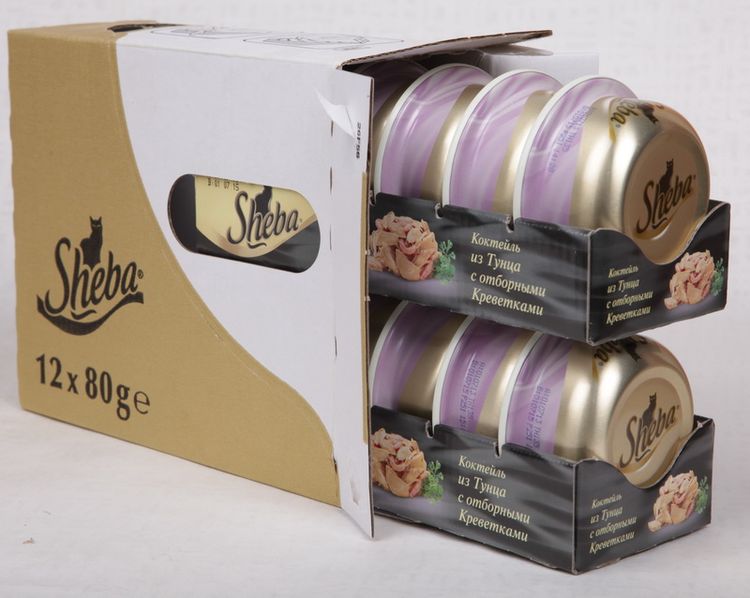 Comida Sheba en latas