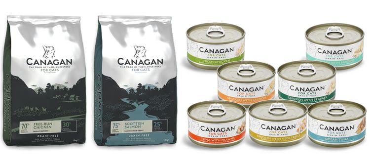 Tipos de pienso para gatos Canagan