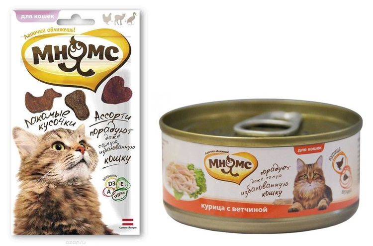 Sobres y conservas para gatos Mnyams