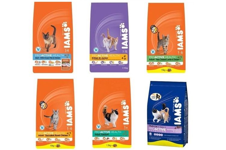 Sortiment des Katzenfutters Jams