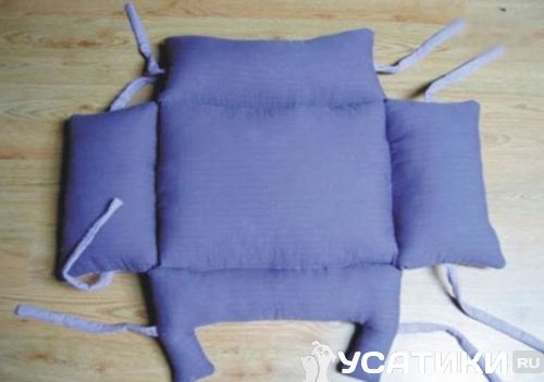 Rellenar los bordes con guata sintética