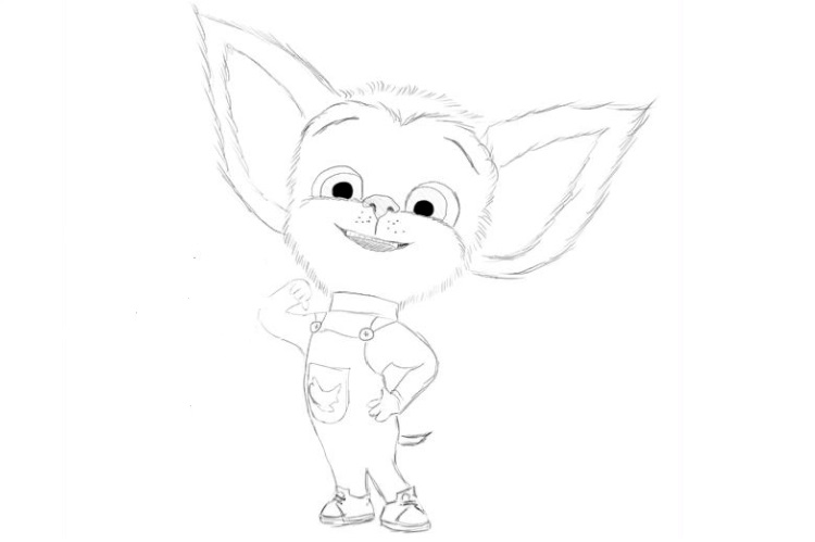 Boceto del cachorro Barboskin