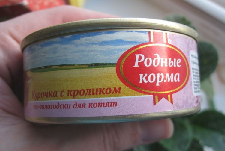 Conservas para gatos Rodnye Korma