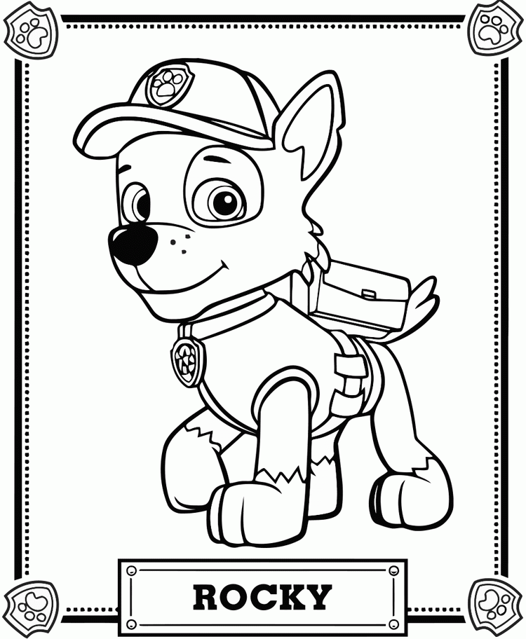Dibujo para colorear de La Patrulla Canina
