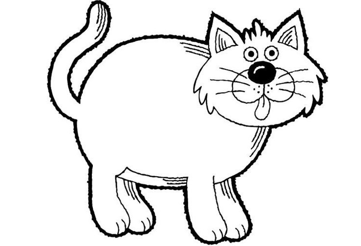 Gato para colorear