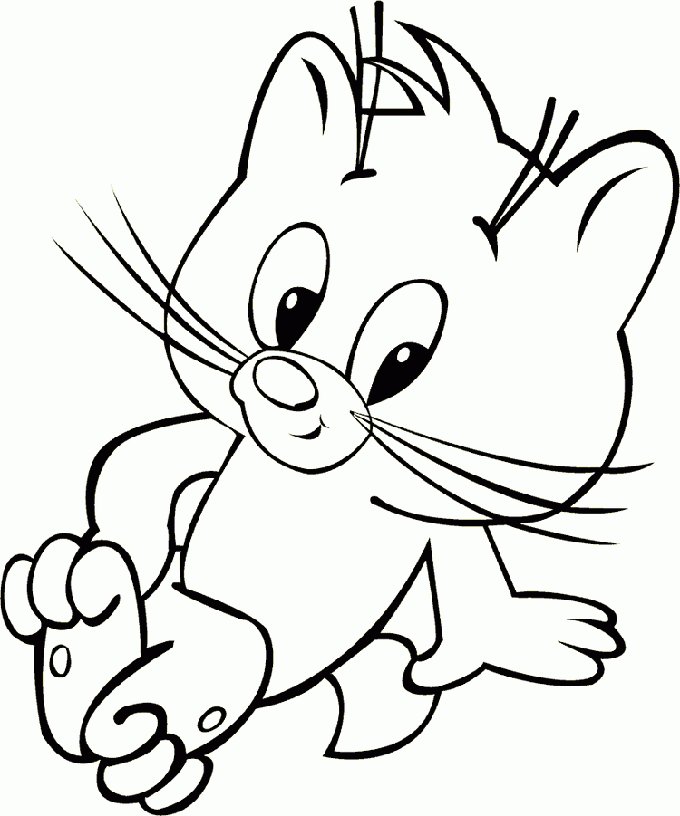 Gato para colorear