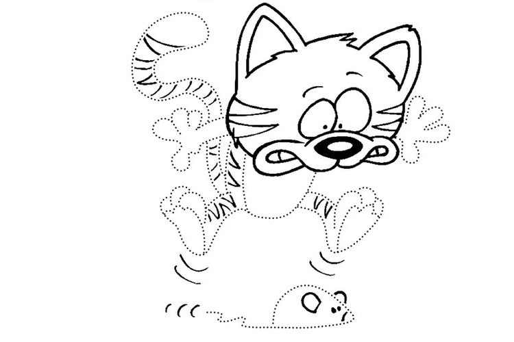 Gato para colorear