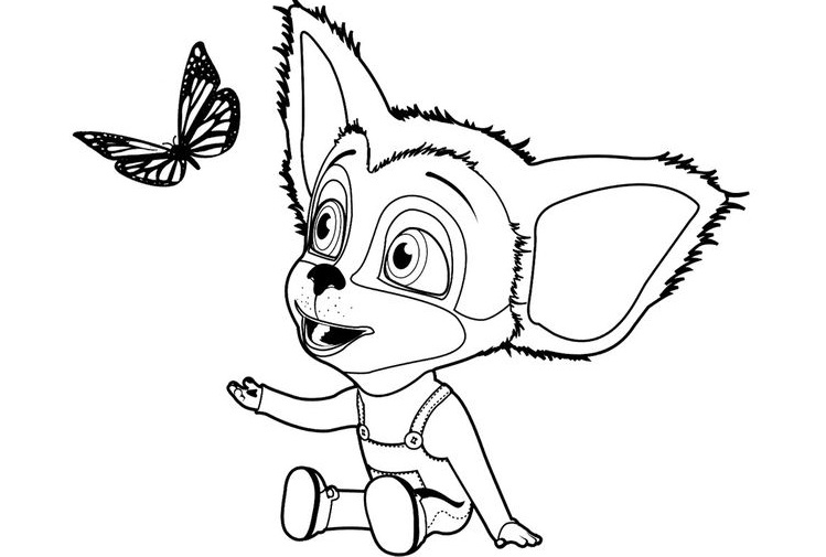 Dibujo para colorear de Barboskins