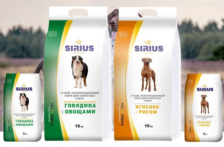 Alimento para perros Sirius