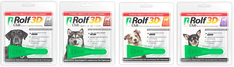 Gotas Rolf Club 3D para perros