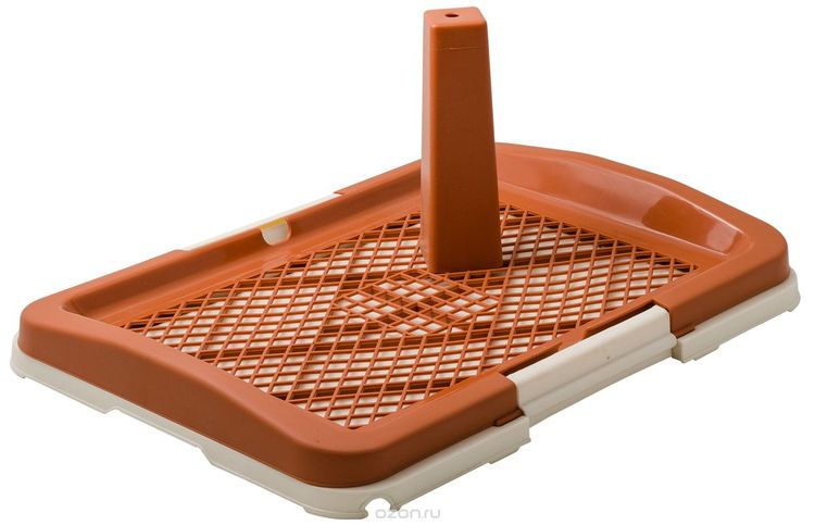 Baño para perros con columna