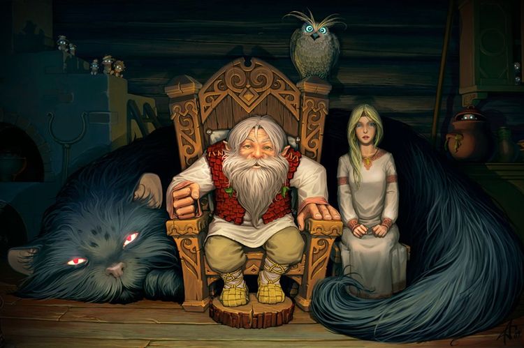 El gato Yeshkin en la mitología eslava