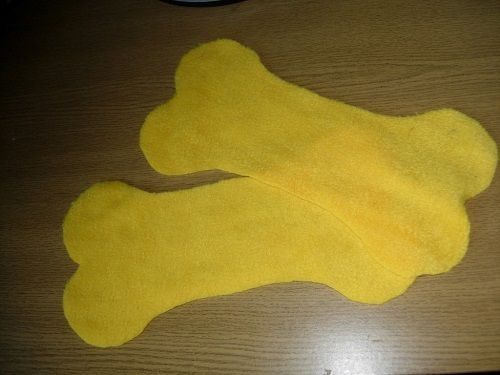Hueso de fleece para cachorros