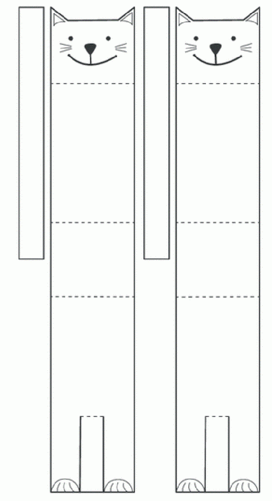 Plantilla para recortar un gato de papel
