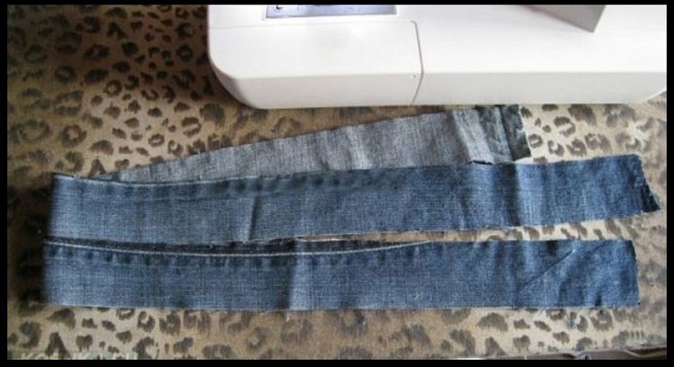 Coser la tira para la correa