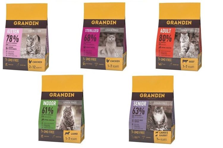 Surtido de alimento seco Grandin para gatos