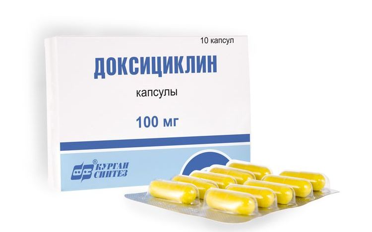 Doxiciclina en cápsulas
