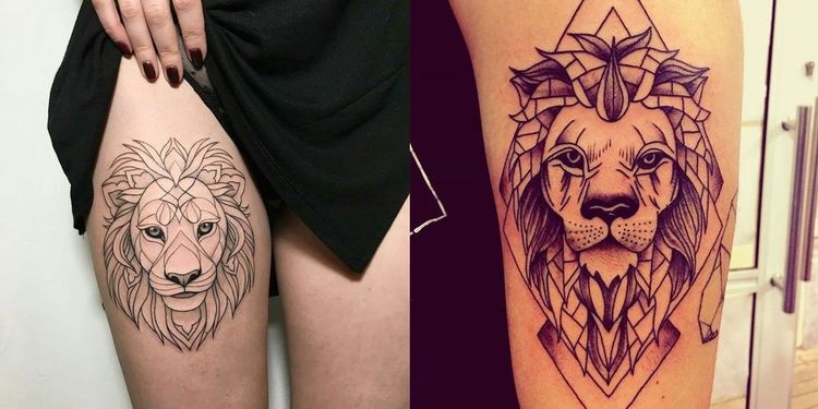 Tatuaje de león