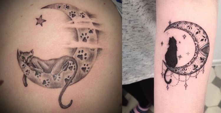 Boceto de tatuaje de gato