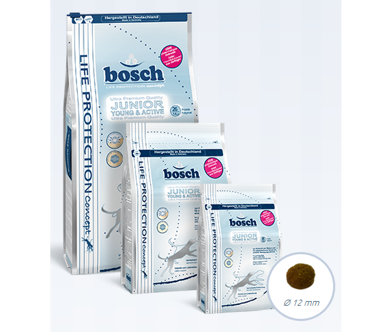 Tres paquetes de alimento Bosch