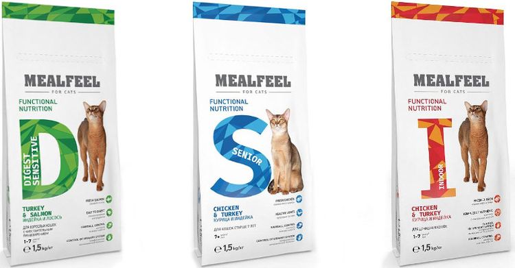 Líneas de alimentos para gatos Mealfeel