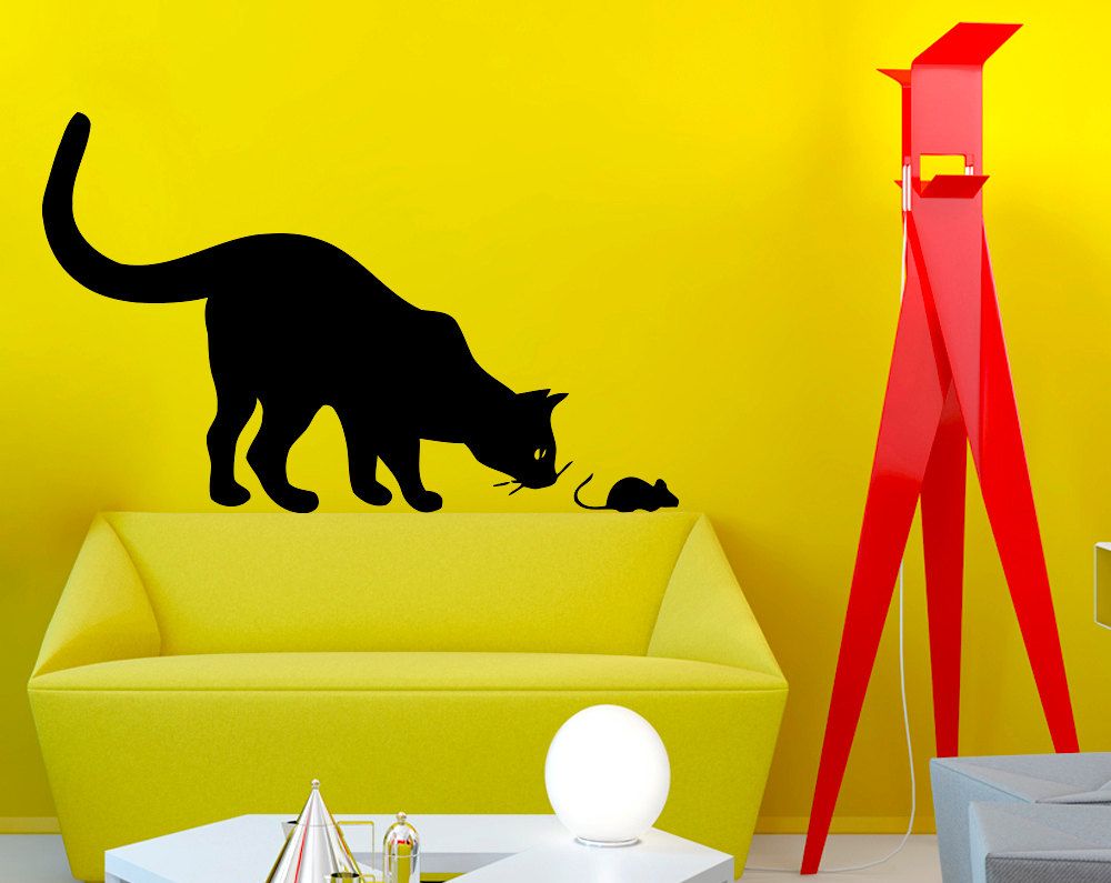 Estarcido de gatos para decoración