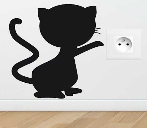 Estarcido de gatos para decoración