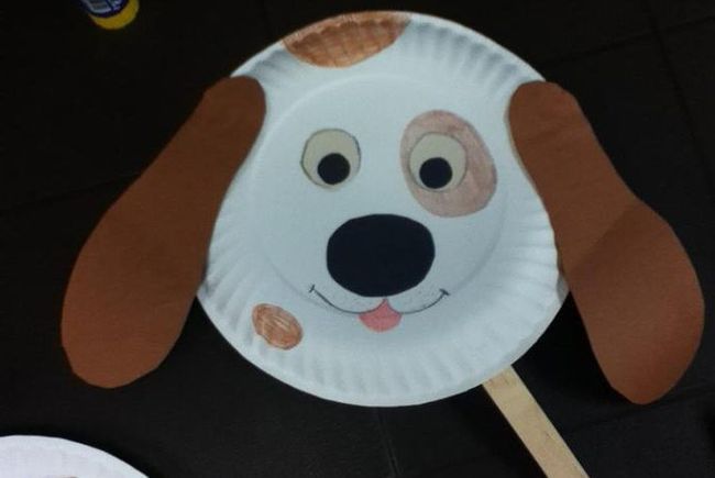 Aplique de perro hecho a mano