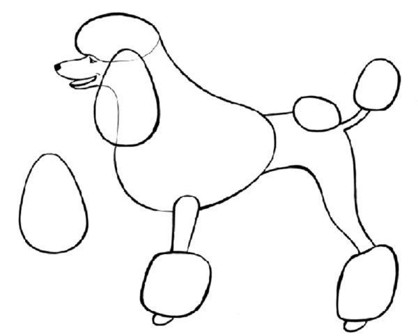 Aplique de perro hecho a mano