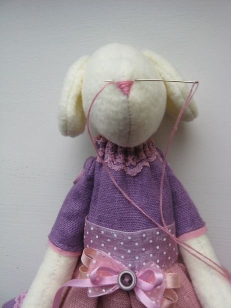 Perro Tilda hecho a mano: patrón