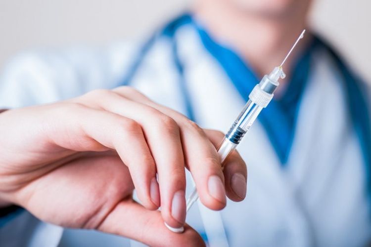 Medicamento en la jeringa