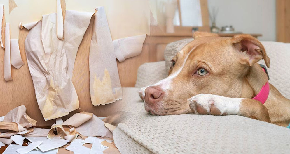 Cómo enseñar a su perro a no rasgar el papel pintado ni morder las paredes
