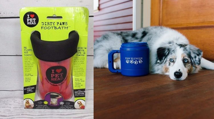 Lavapatas para perros