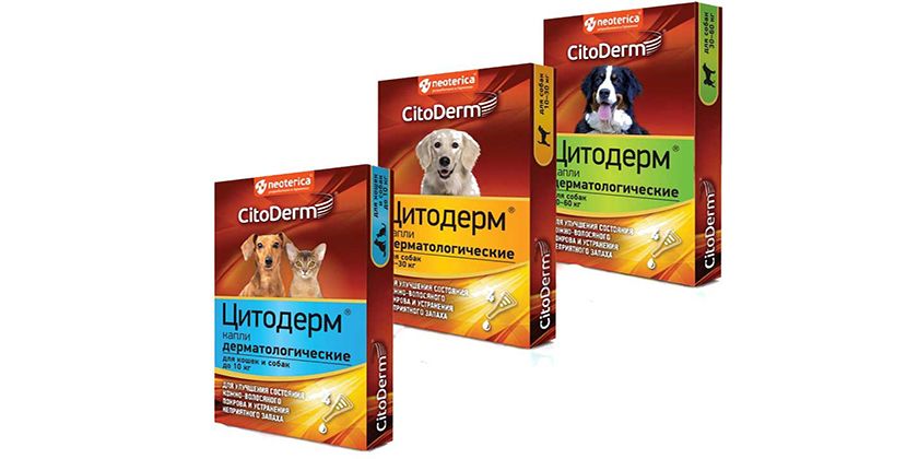 Tipos de gotas Citoderm