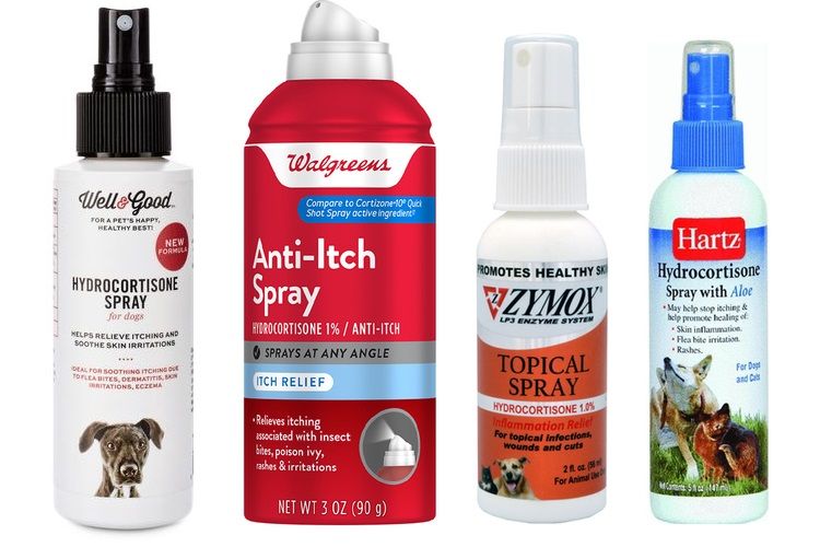 Sprays con hidrocortisona