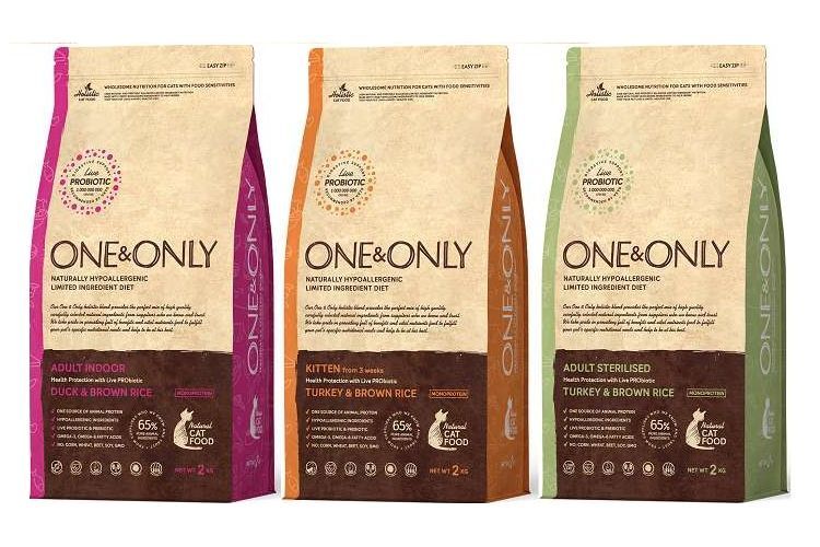 Gama de alimentos One&Only para gatos