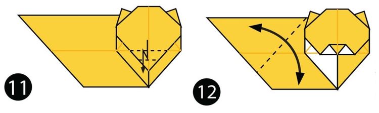 Cómo hacer un gato de origami