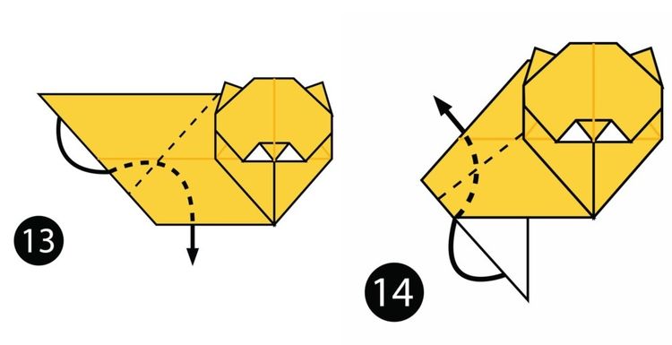 Cómo hacer un gato de origami