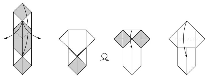 Marcapáginas de origami de gato