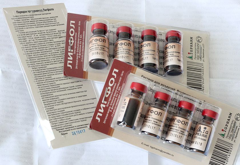 El medicamento Ligfol
